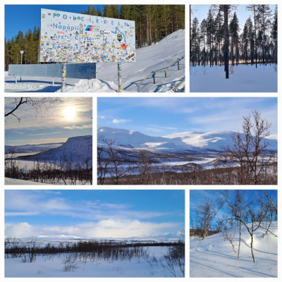 Lappland im Winter